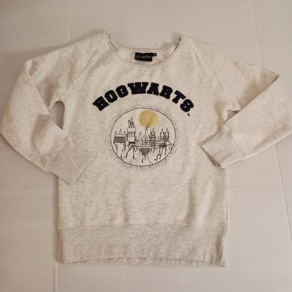 Harry Potter Hogwarts Off-White Blue Heather Sweatshirt Kids XL EUC - Picture 16 of 16